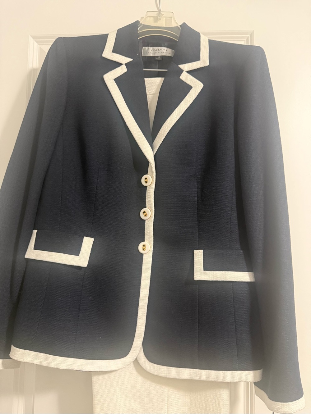 Vince Navy Blazer with White Trim